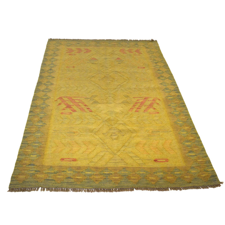 Hand Knotted Overdyed Kilim 3' 11" x 6' 0" - No. AL68758
