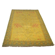 Hand Knotted Overdyed Kilim 3' 11" x 6' 0" - No. AL68758