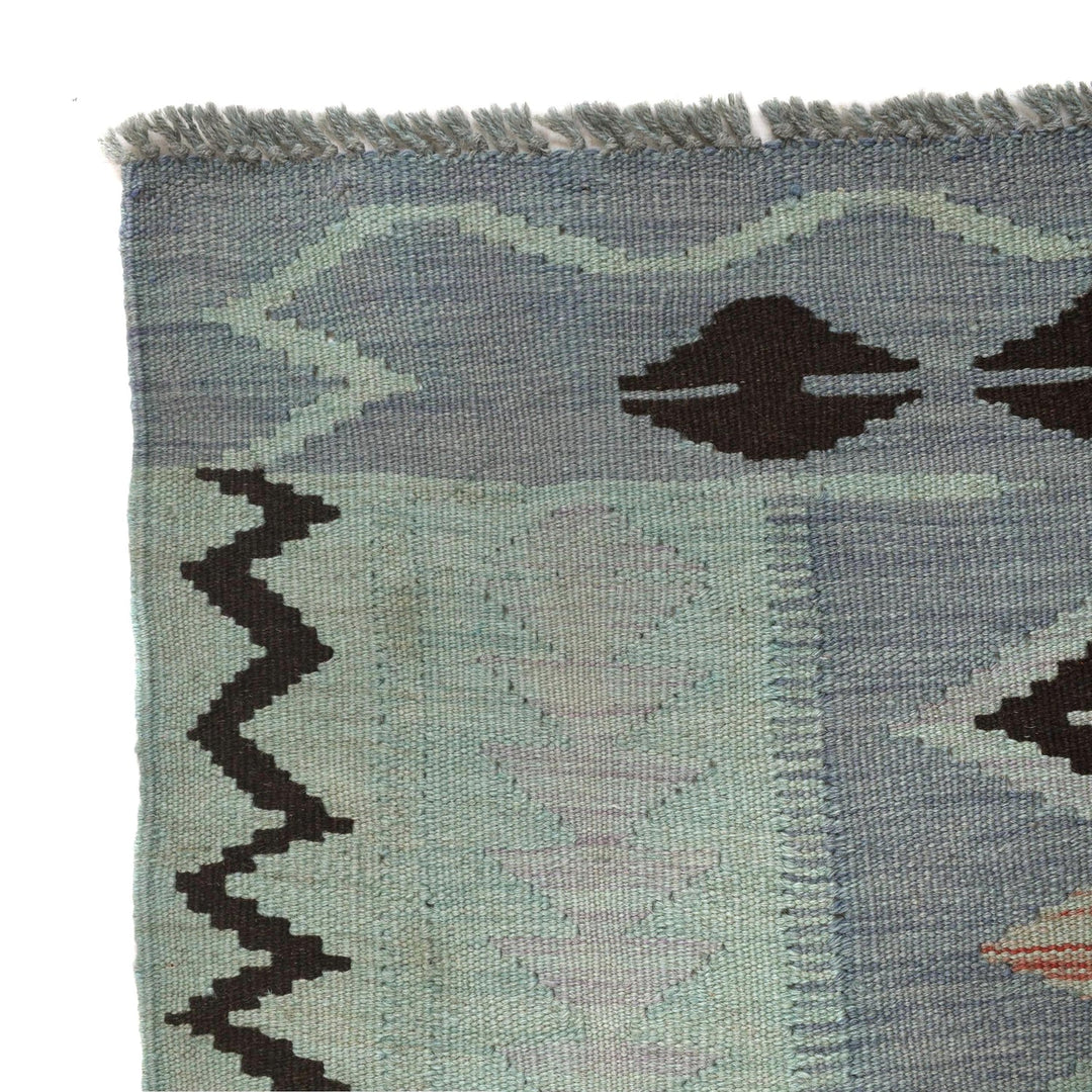 Hand Knotted Overdyed Kilim 3' 11" x 5' 6" - No. AL66143