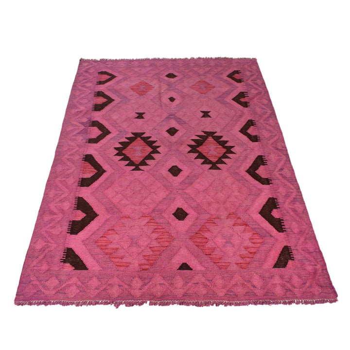 Overdyed Chobi Kilim 4' 1" x 5' 7" - No. AL12539