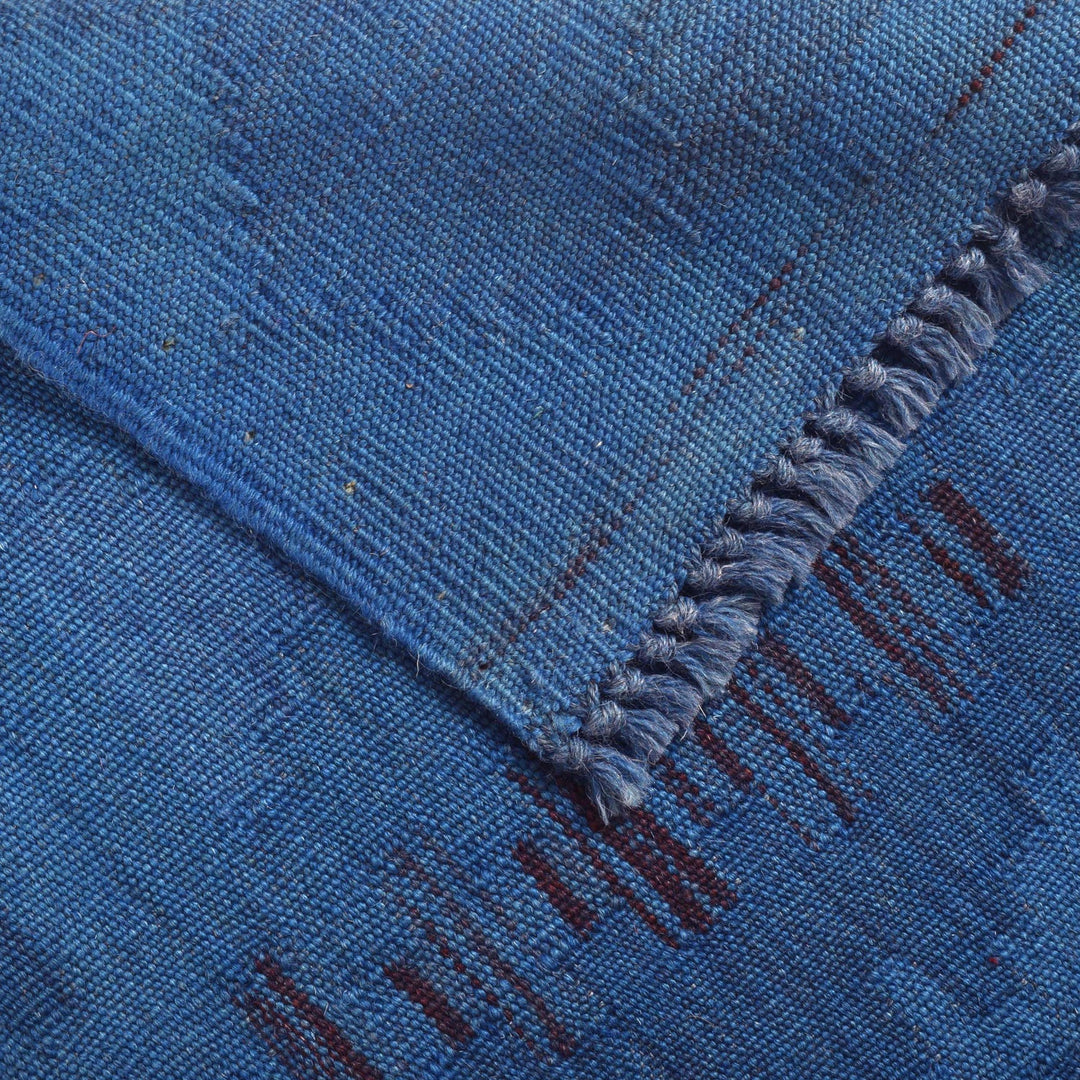 Blue Color Overdyed Kelim 3' 11" x 5' 8" - No. AL70185