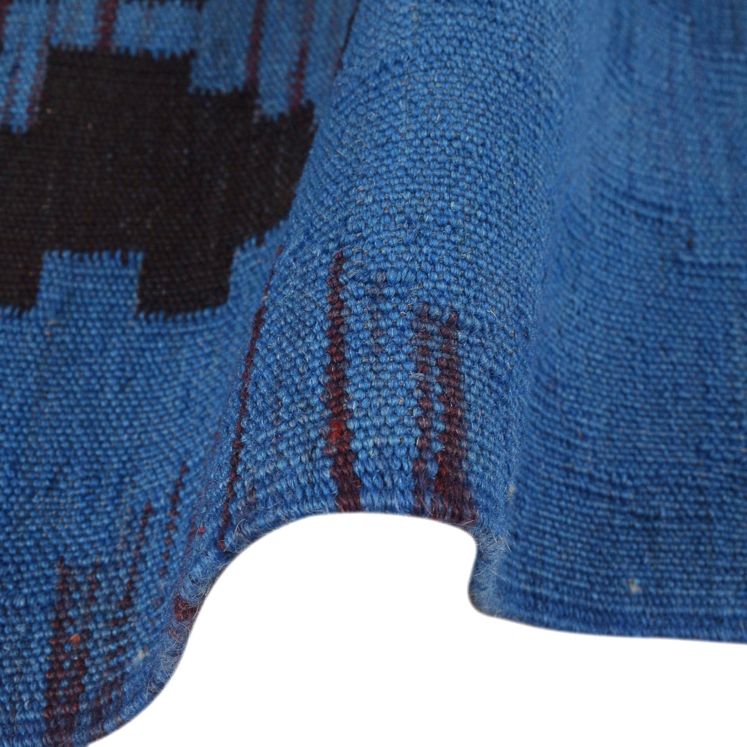 Blue Color Overdyed Kelim 3' 11" x 5' 8" - No. AL70185