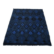 Blue Overdyed Area Rug 2' 9" x 4' 2" - No. AL74427