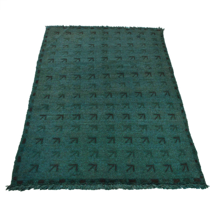 Sea Green Overdyed Area Rug 2' 11" x 4' 4" - No. AL21574