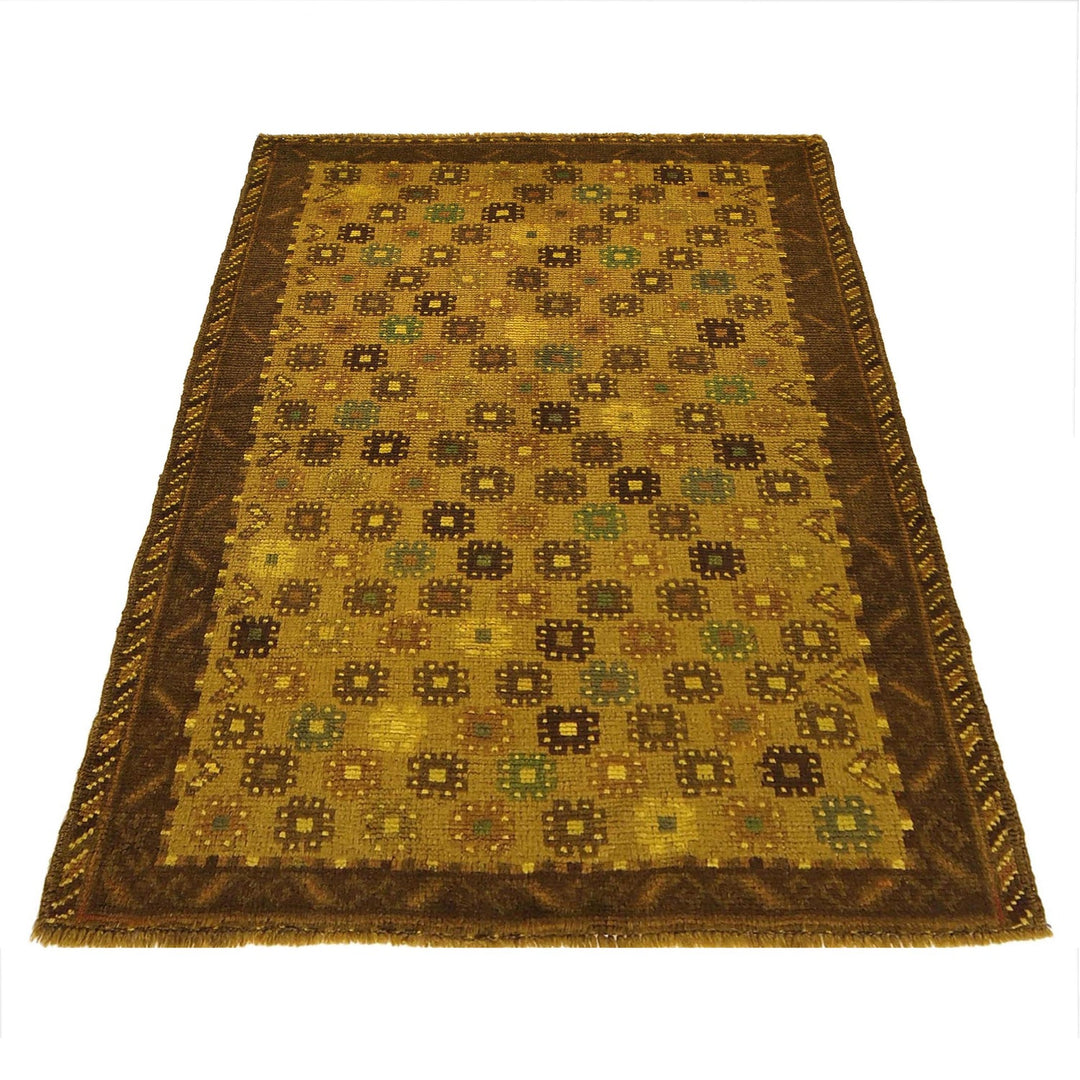 Hand Knotted Overdye Wool Rug 3' 3" x 4' 8" - No. AL57684