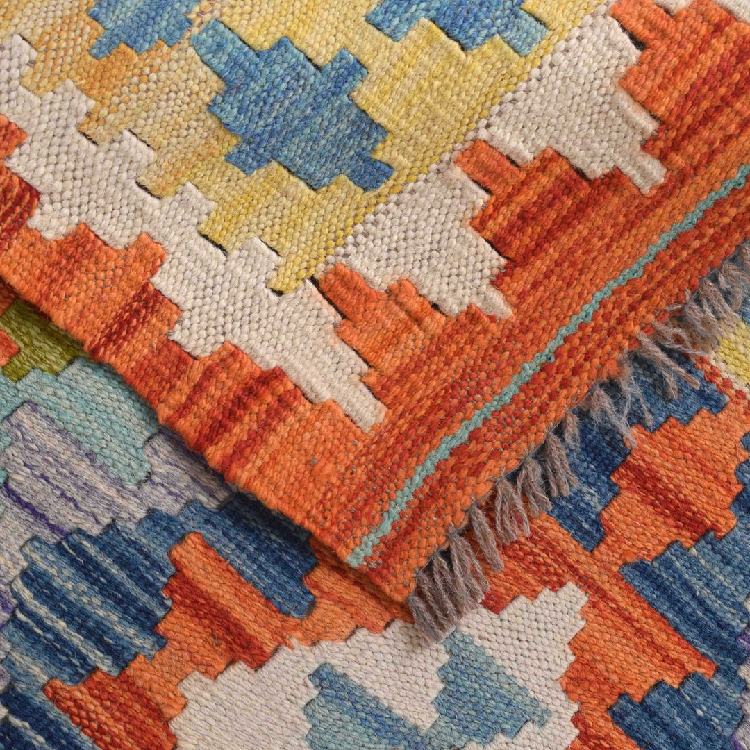 Short Chobi Kilim Runner 2' 5" x 6' 3" - No. AL66907