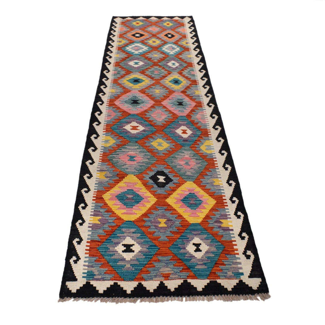 Hand Made Afghan Kilim Runner 2' 8" x 10' 0" - No. AL31341