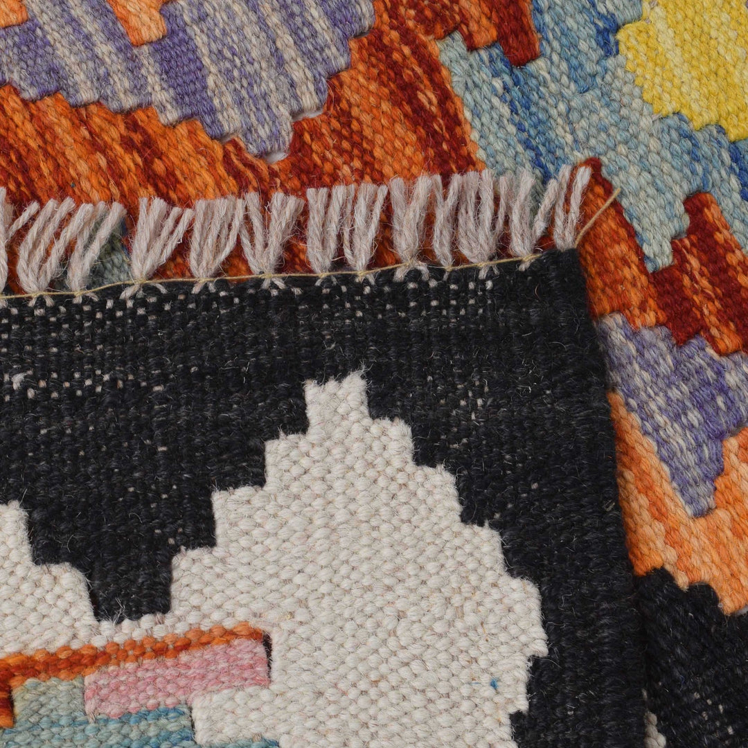 Hand Made Afghan Kilim Runner 2' 8" x 10' 0" - No. AL31341