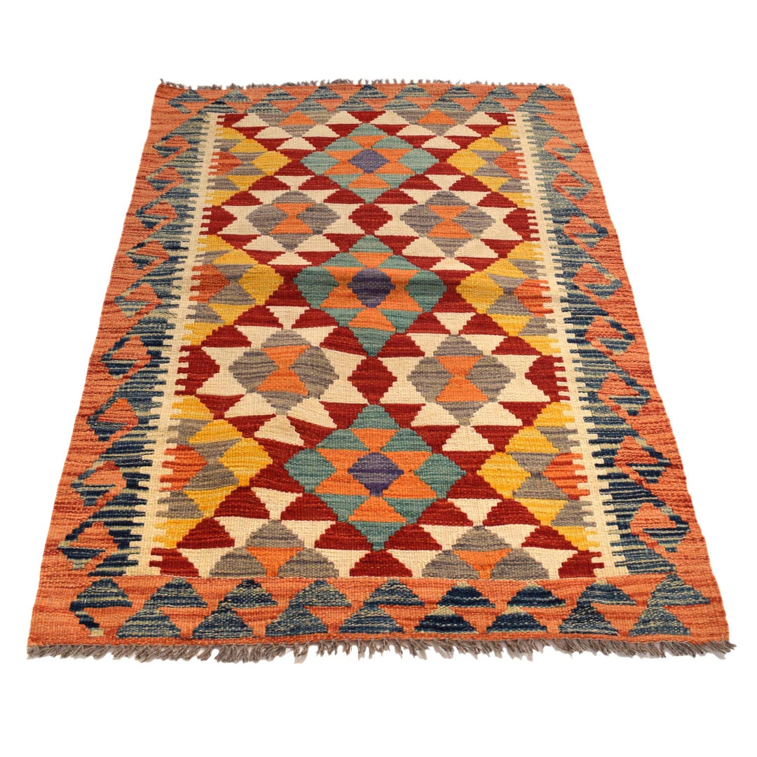 Hand Knotted Flatweave Kilim 2' 11" x 4' 2" - No. AL81872
