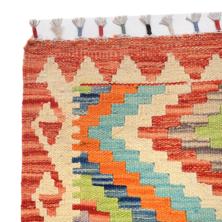 Handmade Vegetable Kilim Runner 2' 3" x 6' 4" - No. AL90090