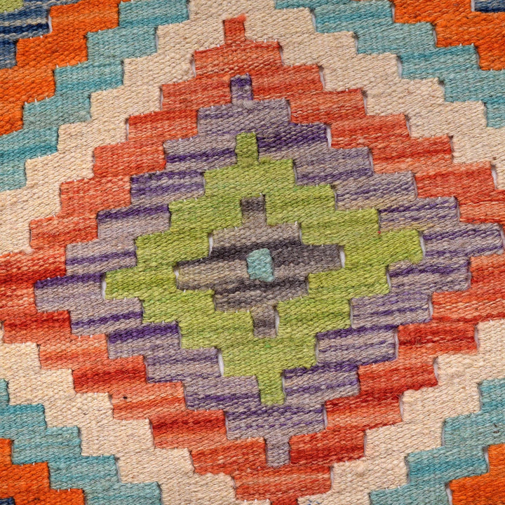 Handmade Vegetable Kilim Runner 2' 3" x 6' 4" - No. AL90090