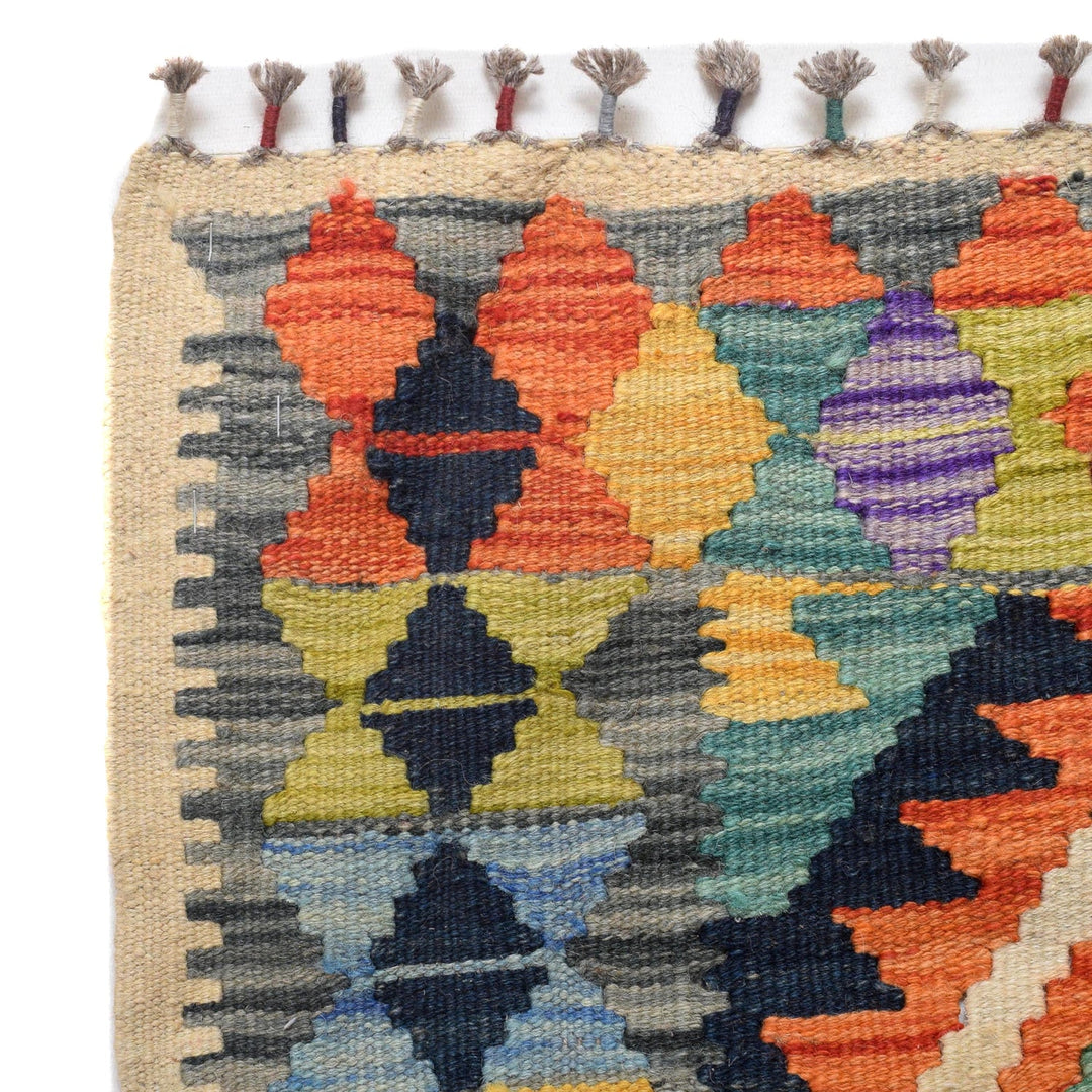 Handmade Vegetable Kelim Runner 2' 6" x 6' 5" - No. AL87461