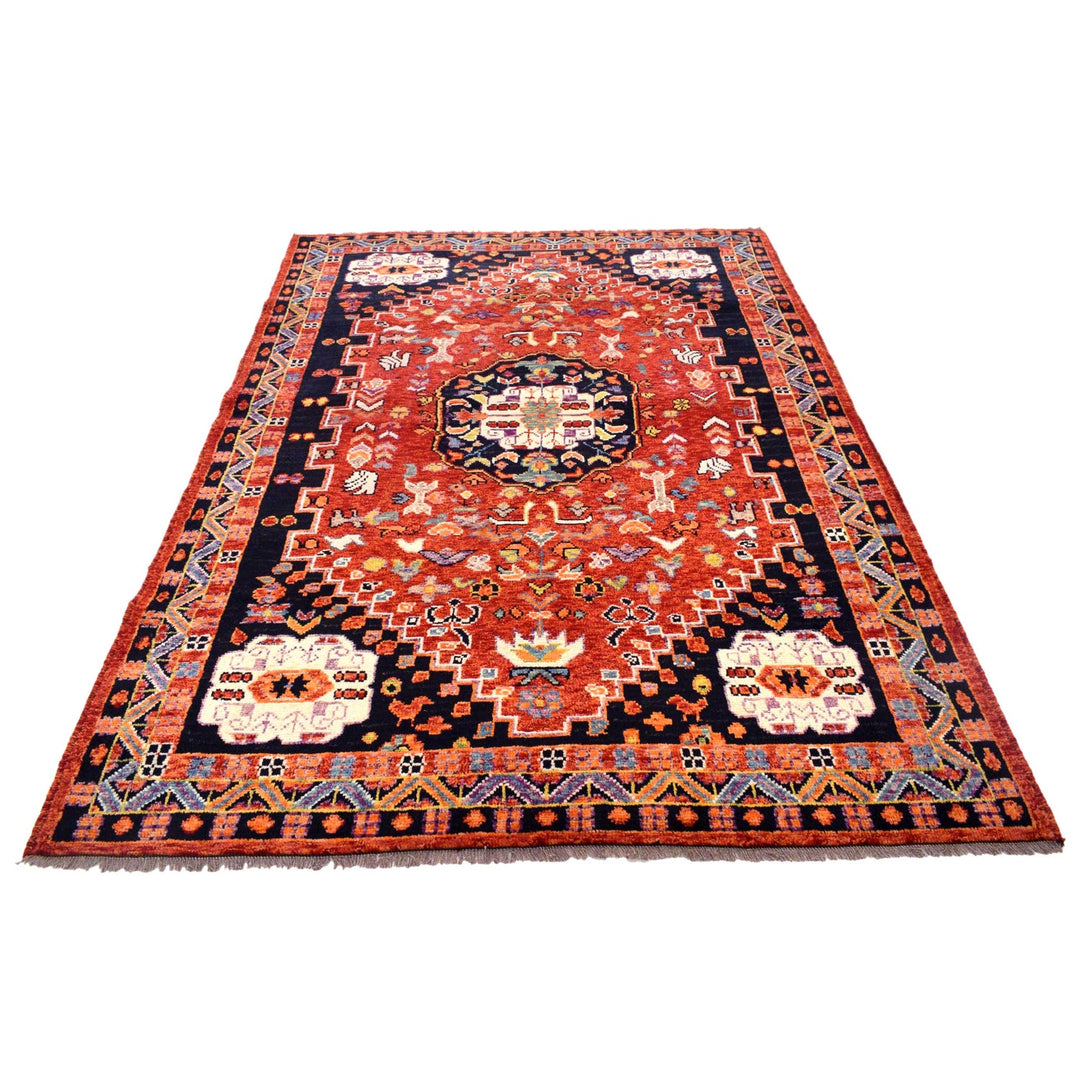 Handmade Sherazi Area Rug 5' 8" x 8' 0" - No. AL85040