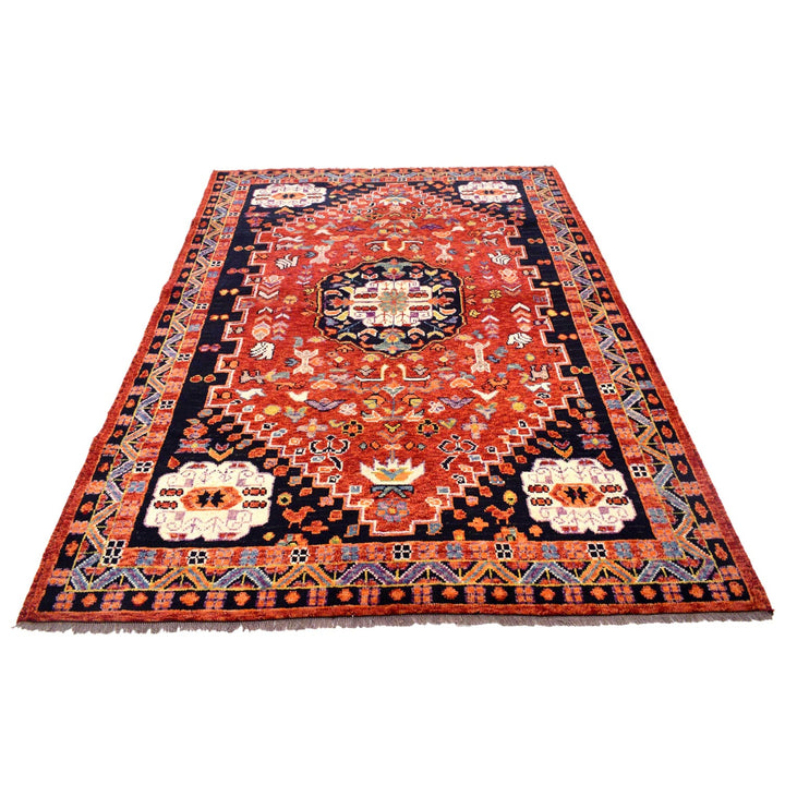 Handmade Sherazi Area Rug 5' 8" x 8' 0" - No. AL85040