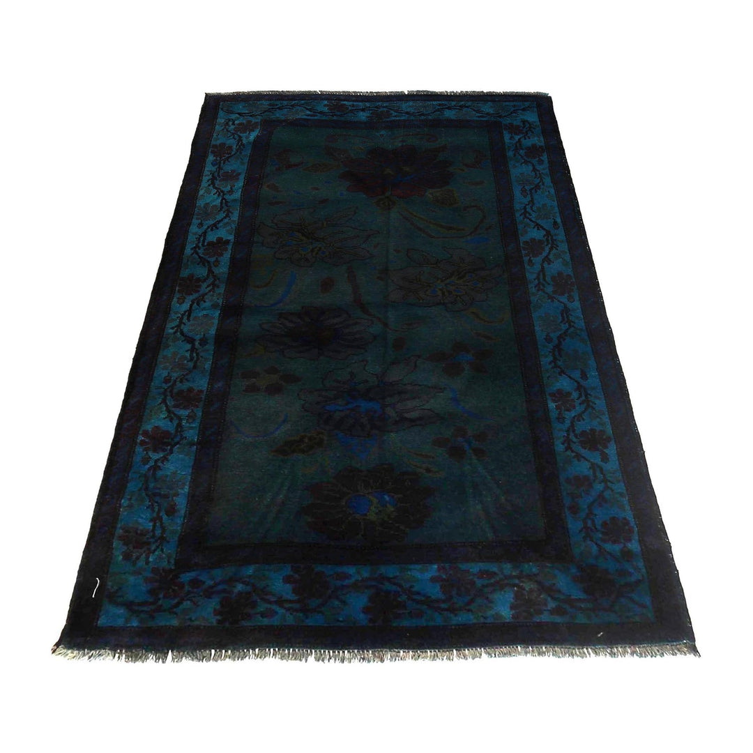 Hand Knotted Overdye Wool Rug 3' 7" x 6' 3" - No. AL26792