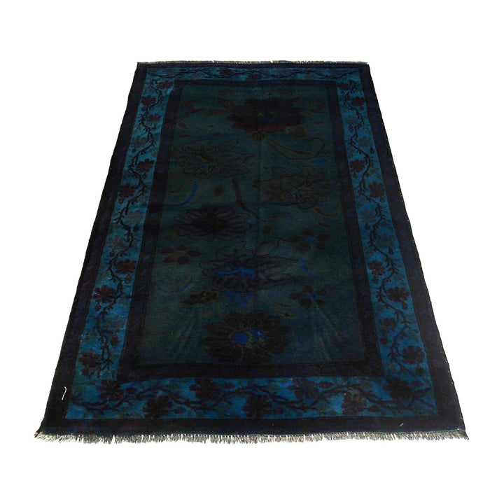 Hand Knotted Overdye Wool Rug 3' 7" x 6' 3" - No. AL26792