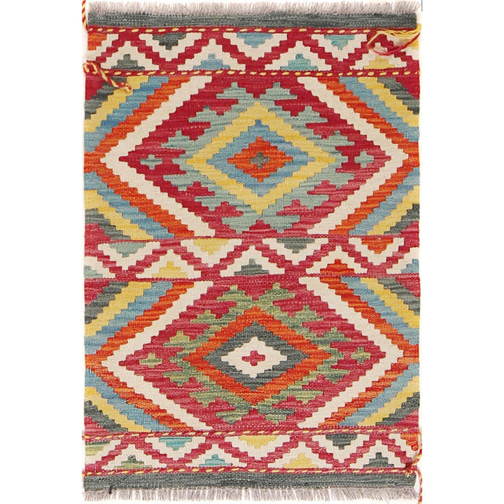 Handmade Vegetable Kilim 2' 1" x 2' 11" - No. AL51020