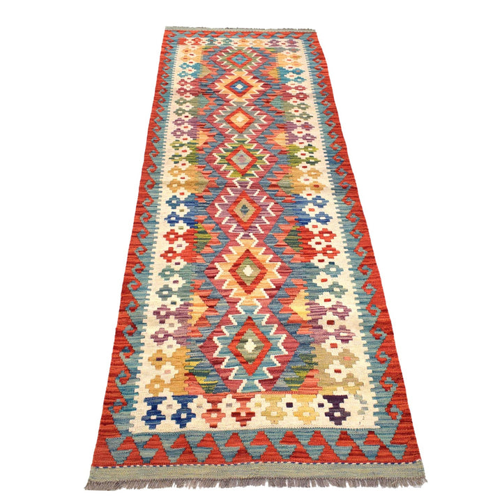 Hand Knotted Flatweave Kilim Runner 2' 8" x 7' 11" - No. AL69234