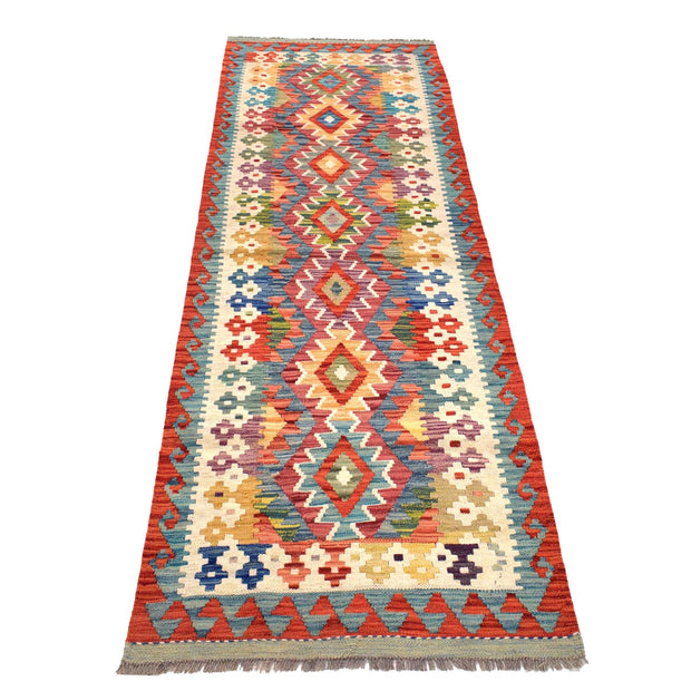 Hand Knotted Flatweave Kilim Runner 2' 8" x 7' 11" - No. AL69234