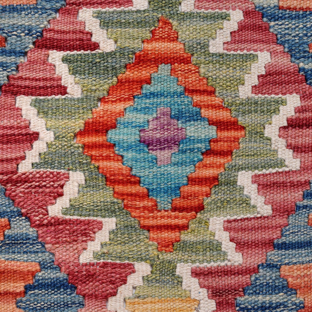 Hand Knotted Flatweave Kilim Runner 2' 8" x 7' 11" - No. AL69234