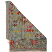 Hand Woven Wool Kelim 2' 2" x 2' 11" - No. AL68612