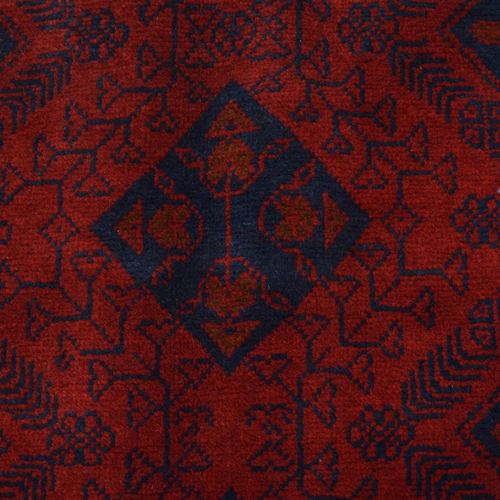 Red Color Afghan Area Rug 4' 10" x 6' 5" - No. AL75912