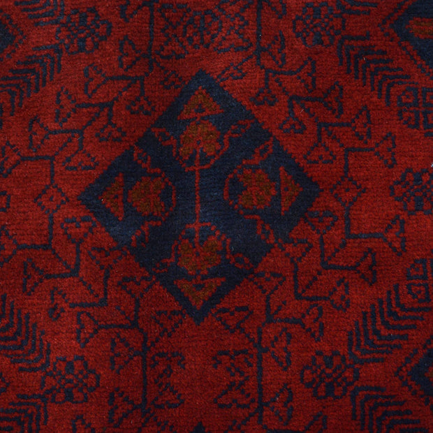 Red Color Afghan Area Rug 4' 10" x 6' 5" - No. AL75912