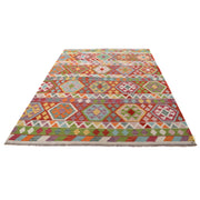 Hand Knotted Flatweave Kilim 6' 0" x 8' 4" - No. AL83722