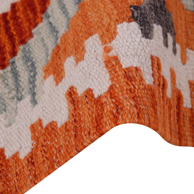 Hand Woven Wool Kelim Runner 2' 1" x 6' 3" - No. AL70660