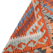 Hand Woven Wool Kelim Runner 2' 7" x 7' 1" - No. AL69702