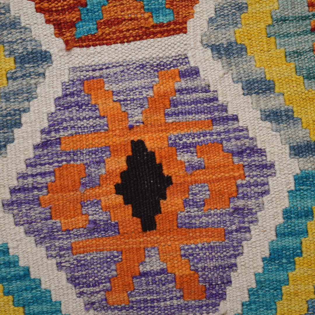 Handmade Vegetable Kilim Runner 2' 0" x 6' 5" - No. AL39743