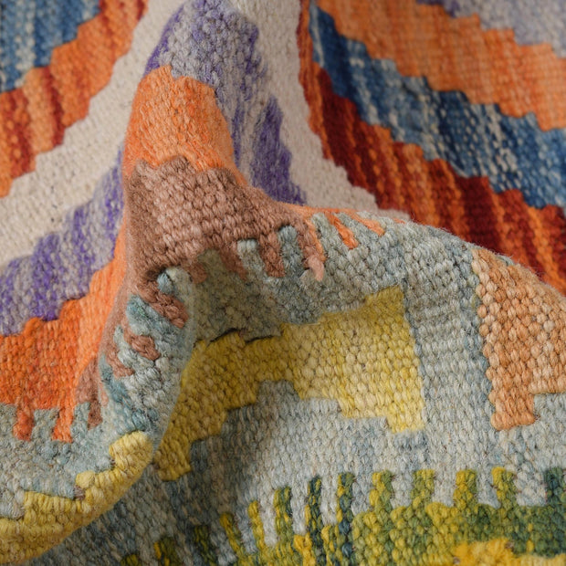 Hand Woven Wool Kelim Runner 2' 2" x 6' 2" - No. AL61850