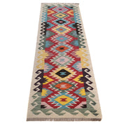 Handmade Turkish Design Wool Kilim Runner 1' 11" x 6' 7" - No. AL58203