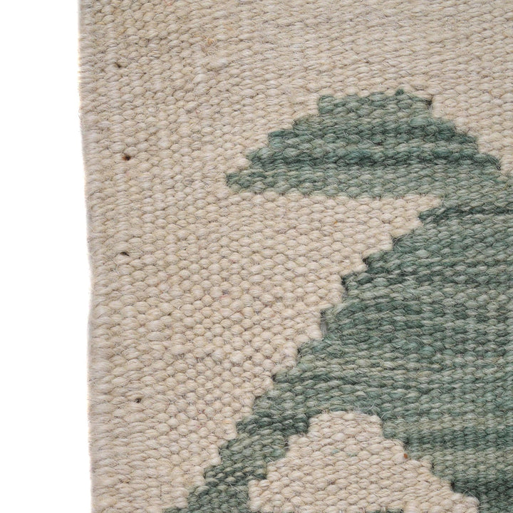 Handmade Turkish Design Wool Kilim Runner 1' 11" x 6' 7" - No. AL58203