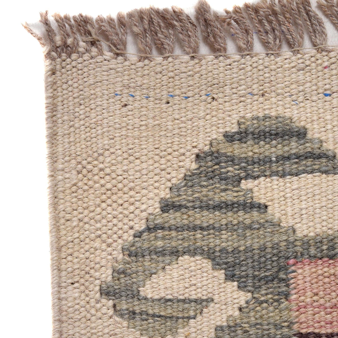 Colorful Flat-Weave Wool Kilim Runner 2' 2" x 6' 7" - No. AL98473