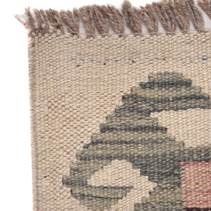 Colorful Flat-Weave Wool Kilim Runner 2' 2" x 6' 7" - No. AL98473