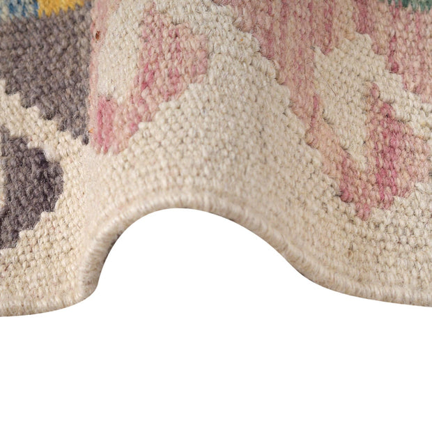 Colorful Flat-Weave Wool Kilim Runner 2' 2" x 6' 7" - No. AL98473