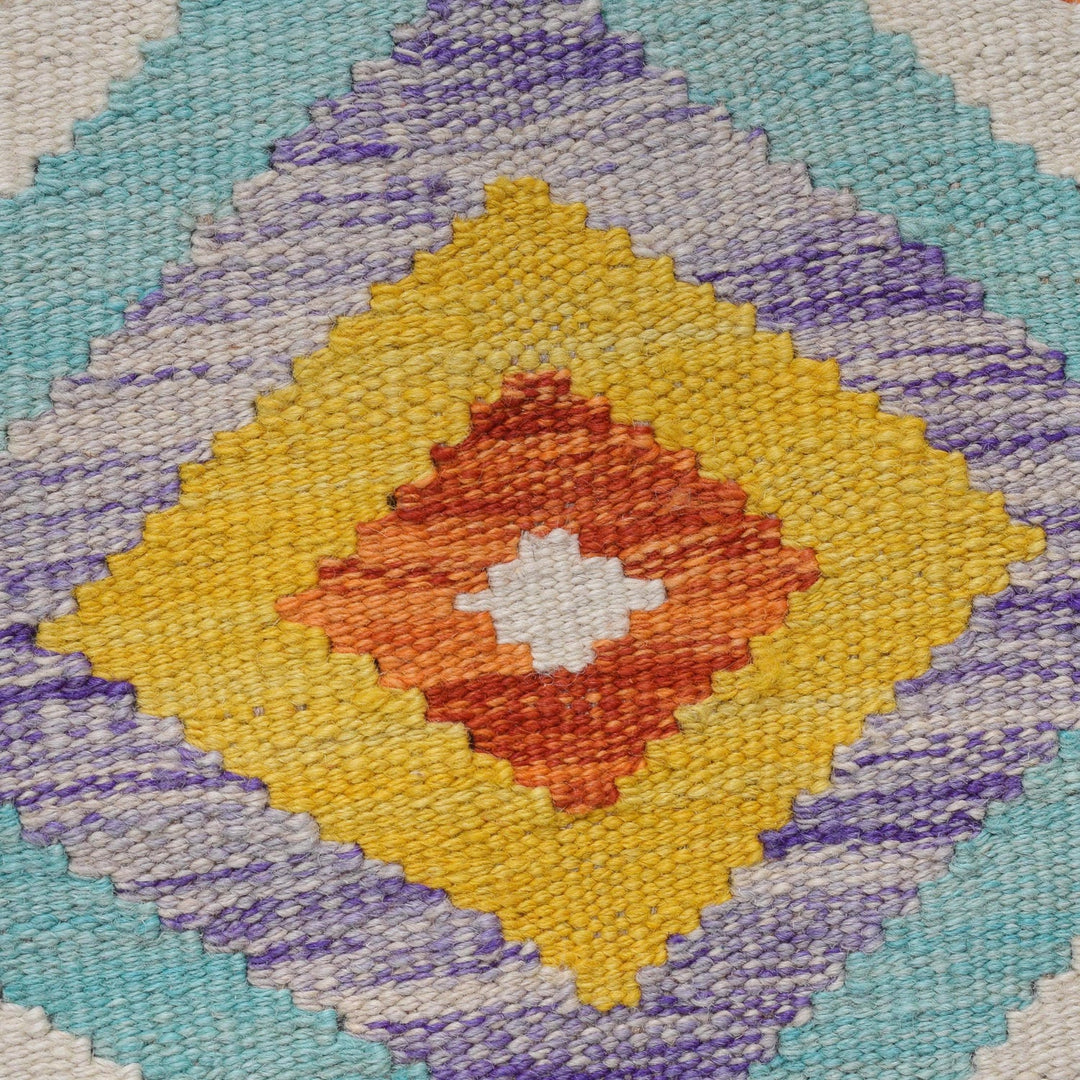 Handmade Turkish Design Wool Kilim Runner 2' 2" x 6' 3" - No. AL80481