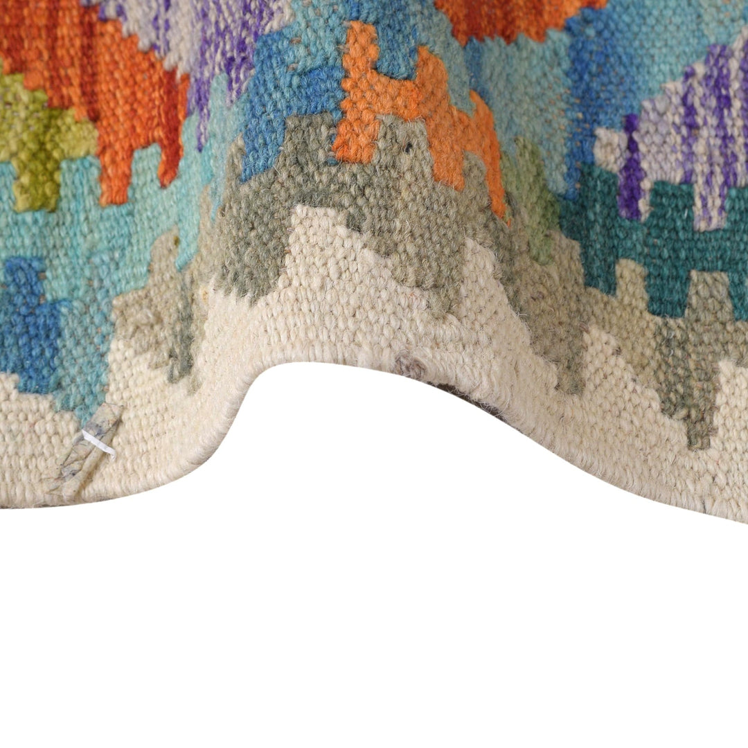 Handmade Turkish Design Wool Kilim Runner 2' 2" x 6' 3" - No. AL80481