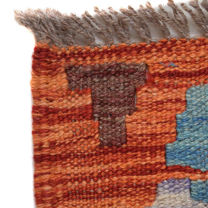 Hand Knotted Flatweave Kilim Runner 2' 8" x 6' 4" - No. AL49349