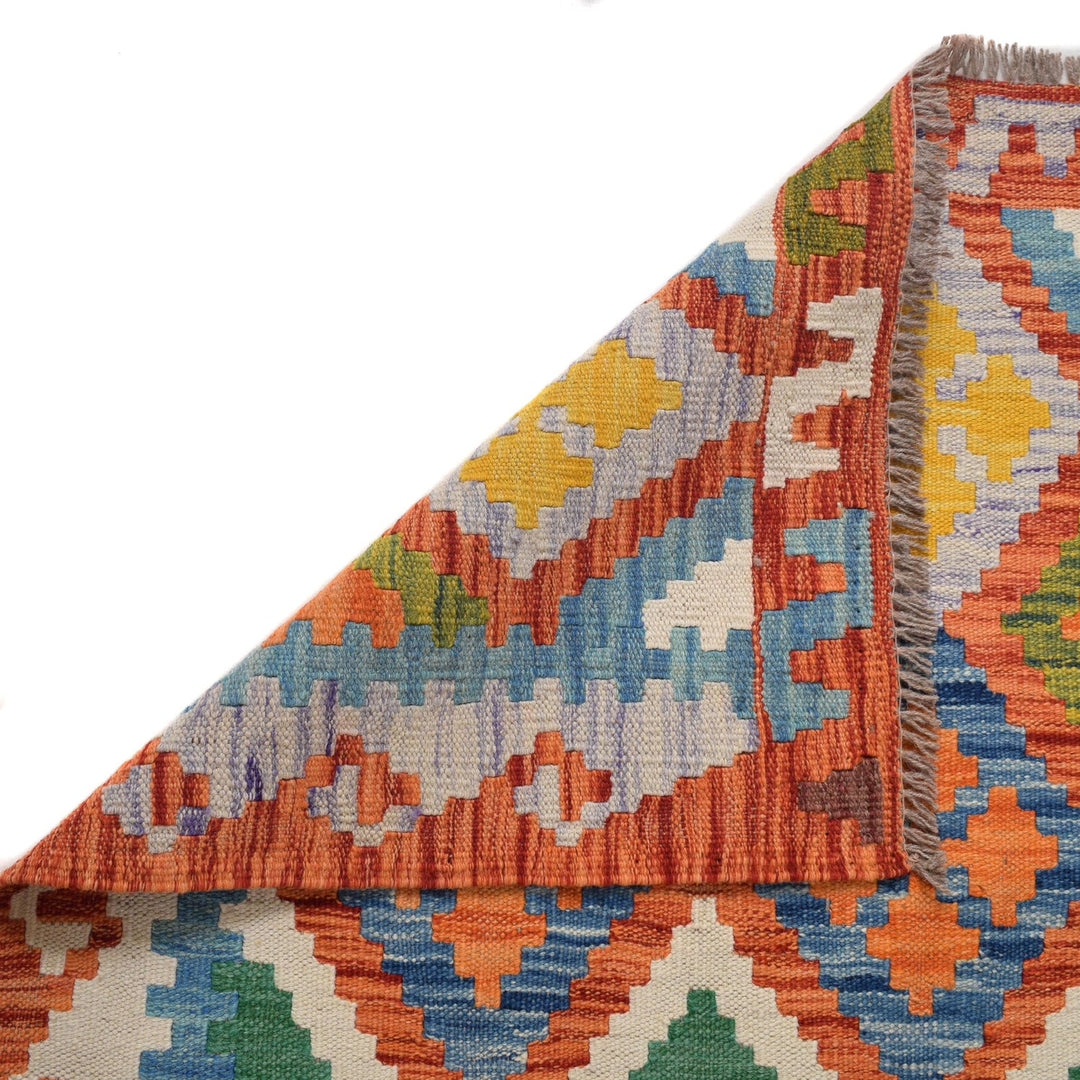 Hand Knotted Flatweave Kilim Runner 2' 8" x 6' 4" - No. AL49349