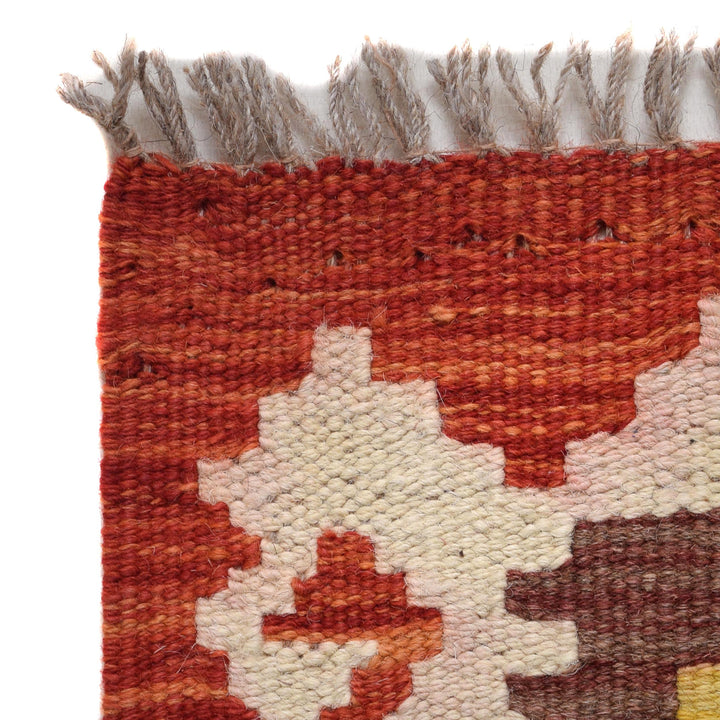 Afghan Vegetable Kilim Rug 2' 4" x 6' 8" Flat-Weave view