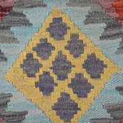 Colorful Flat-Weave Wool Kilim Runner 2' 8" x 6' 10" - No. AL89131