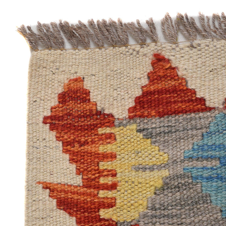 Hand Knotted Afghan Style Kilim Runner 2' 5" x 6' 2" - No. AL49430