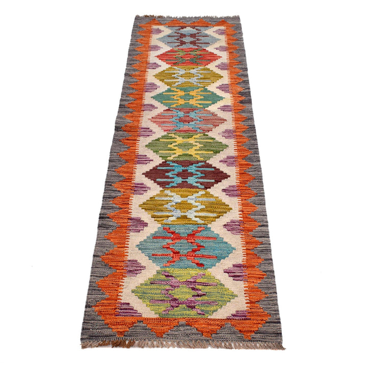 Handmade Vegetable Kilim Runner 2' 1" x 6' 5" - No. AL79526