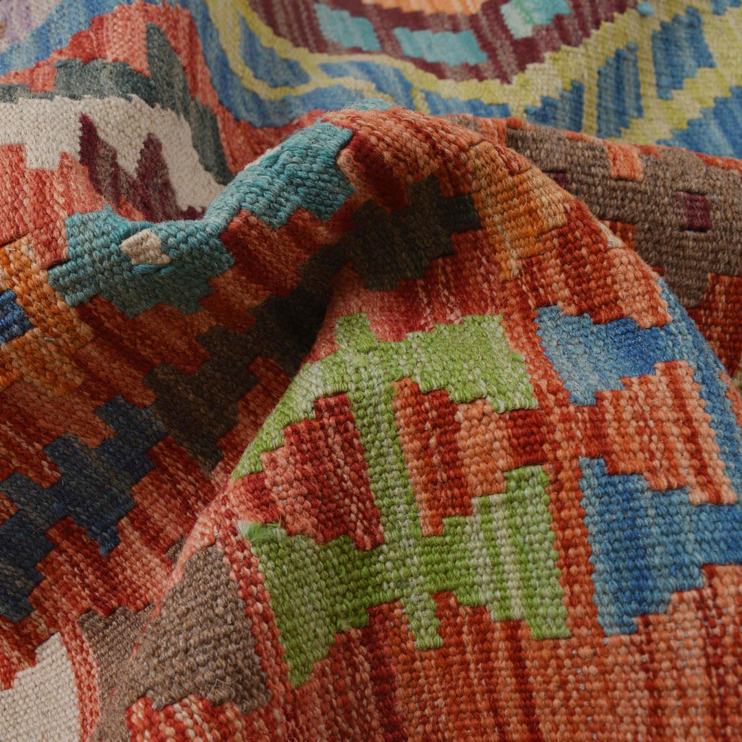 Handmade Vegetable Kelim 6' 7" x 9' 9" - No. AL61432