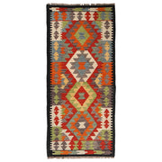 Handmade Turkish Design Wool Kilim Runner 2' 9" x 6' 4" - No. AL44634