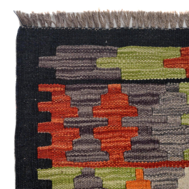 Handmade Turkish Design Wool Kilim Runner 2' 9" x 6' 4" - No. AL44634