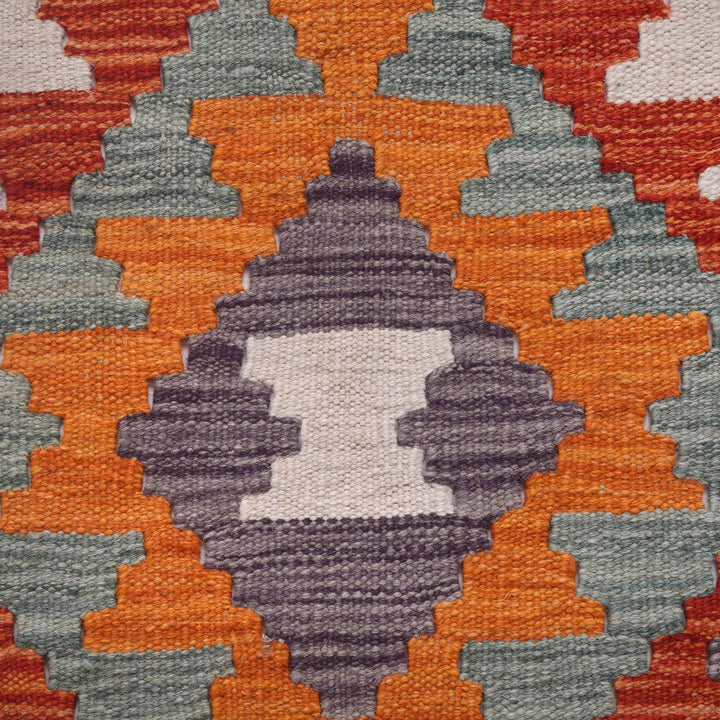Handmade Turkish Design Wool Kilim Runner 2' 9" x 6' 4" - No. AL44634