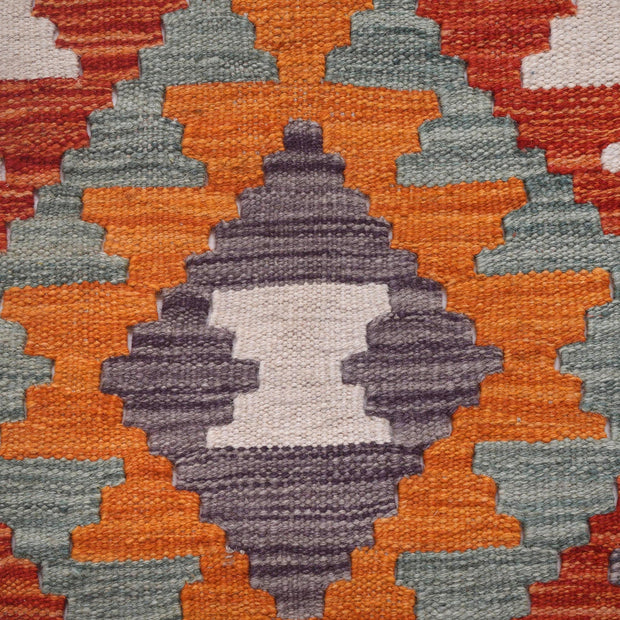 Handmade Turkish Design Wool Kilim Runner 2' 9" x 6' 4" - No. AL44634